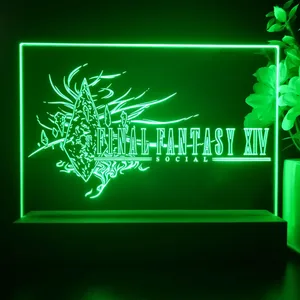 Final Fantasy XIV Banner LED Desk Light