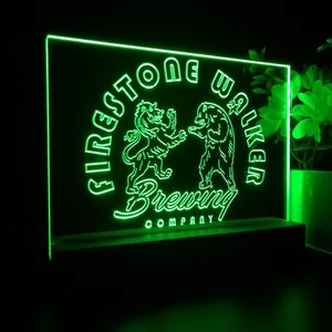Firestone Walker Brewing Company Logo LED Desk Light