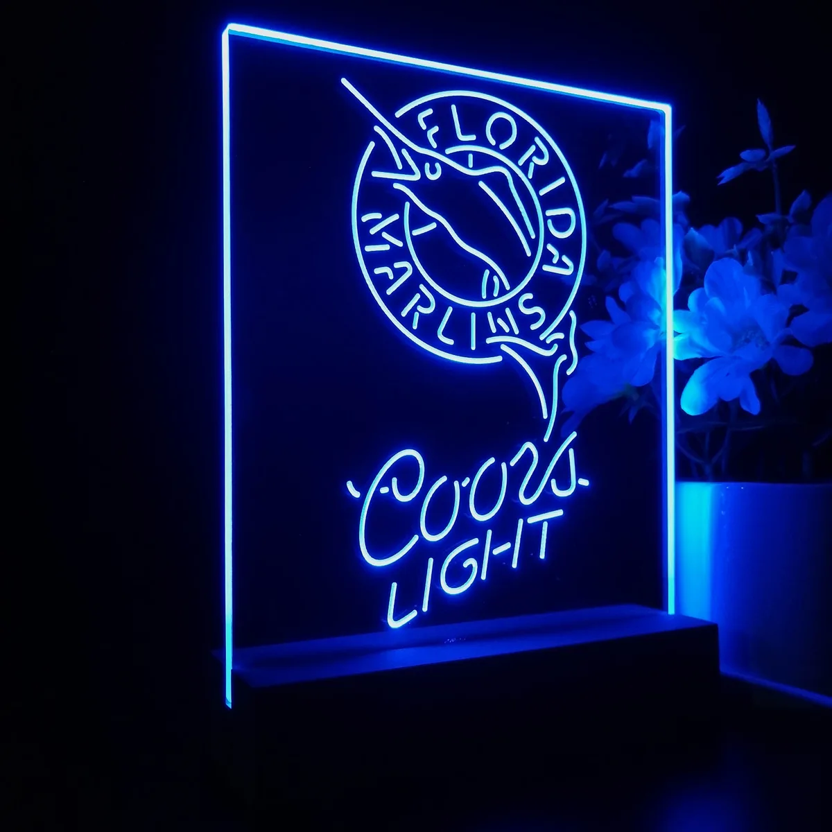 Florida Marlins Coors Light LED Desk Light