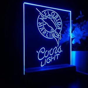 Florida Marlins Coors Light LED Desk Light