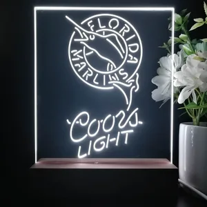 Florida Marlins Coors Light LED Desk Light