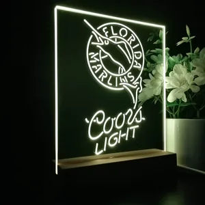 Florida Marlins Coors Light LED Desk Light