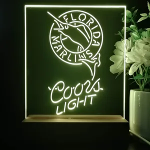 Florida Marlins Coors Light LED Desk Light