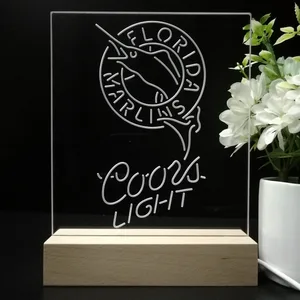 Florida Marlins Coors Light LED Desk Light