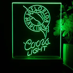 Florida Marlins Coors Light LED Desk Light