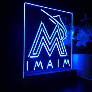 Florida Marlins Logo 1 LED Desk Light