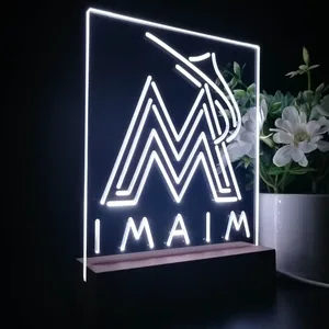 Florida Marlins Logo 1 LED Desk Light