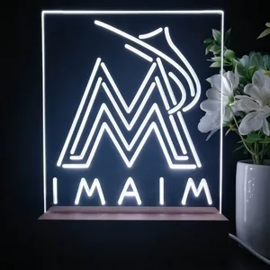 Florida Marlins Logo 1 LED Desk Light