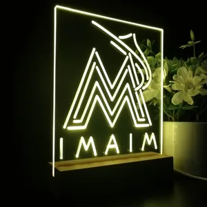 Florida Marlins Logo 1 LED Desk Light