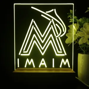 Florida Marlins Logo 1 LED Desk Light