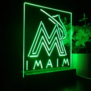 Florida Marlins Logo 1 LED Desk Light