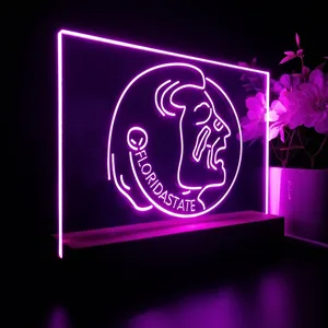 Florida State Seminoles Logo LED Desk Light