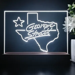 George Strait Name LED Desk Light