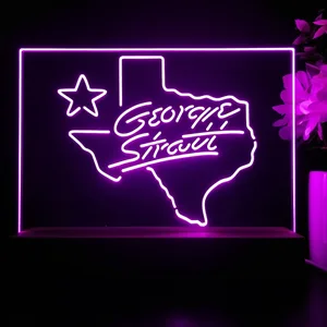 George Strait Name LED Desk Light