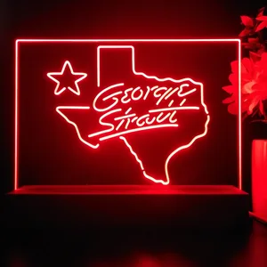 George Strait Name LED Desk Light