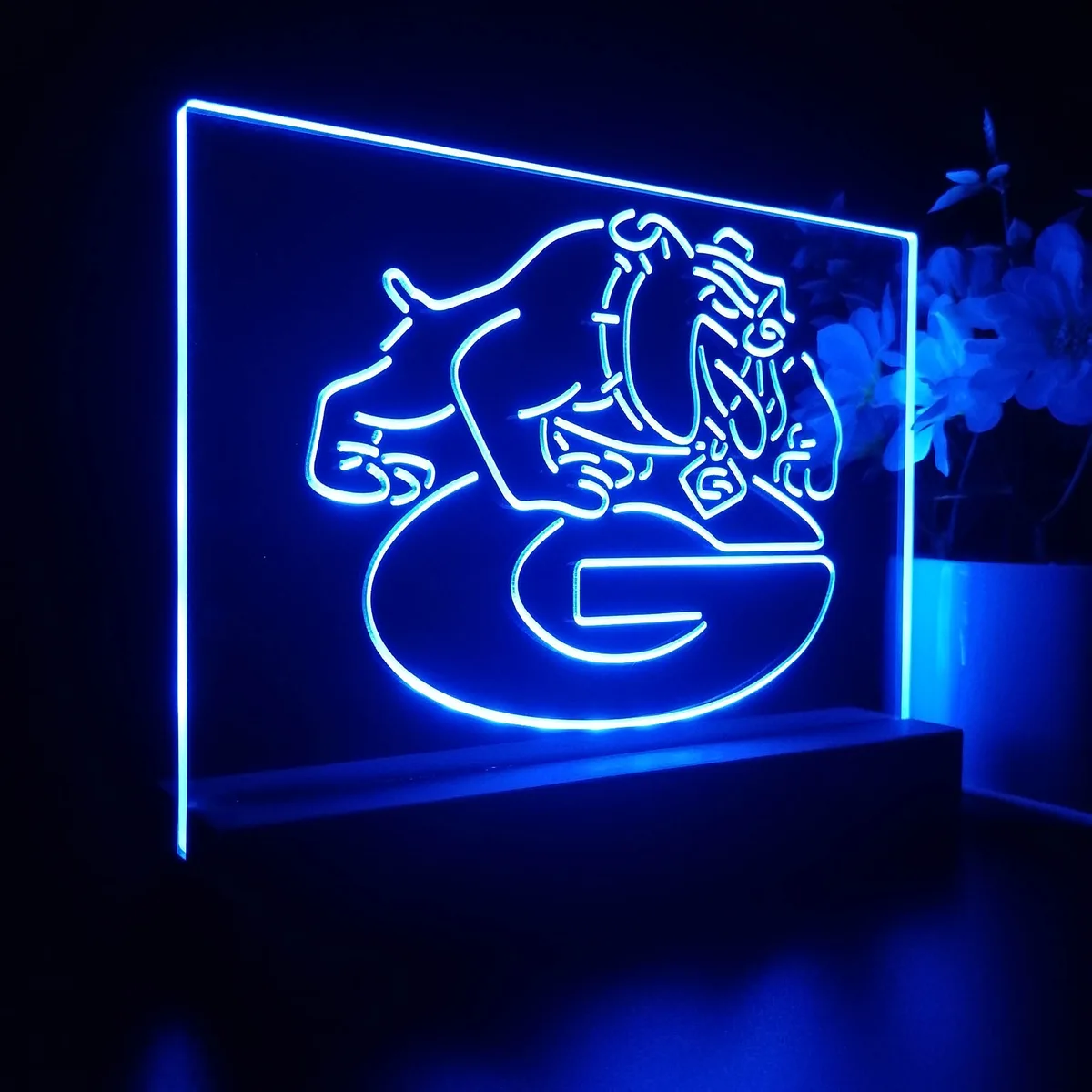 Georgia Bulldogs Logo LED Desk Light
