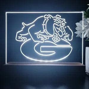 Georgia Bulldogs Logo LED Desk Light