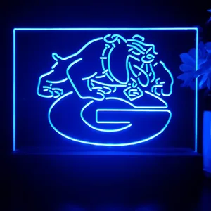 Georgia Bulldogs Logo LED Desk Light