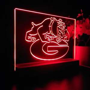 Georgia Bulldogs Logo LED Desk Light