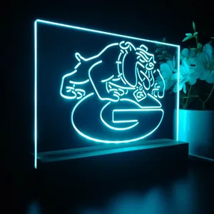 Georgia Bulldogs Logo LED Desk Light