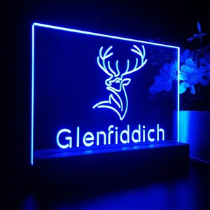 Glenfiddich Whisky Logo LED Desk Light