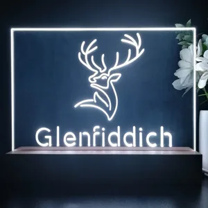 Glenfiddich Whisky Logo LED Desk Light