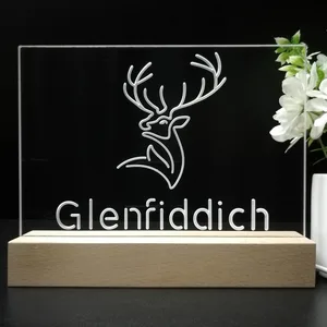 Glenfiddich Whisky Logo LED Desk Light