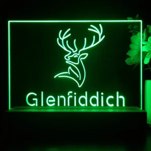 Glenfiddich Whisky Logo LED Desk Light