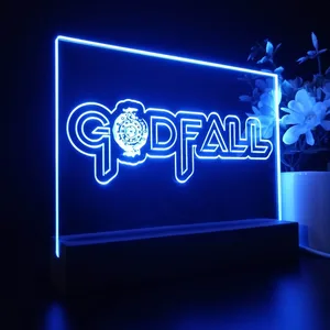 Godfall Logo LED Desk Light