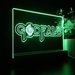 Godfall Logo LED Desk Light