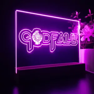 Godfall Logo LED Desk Light