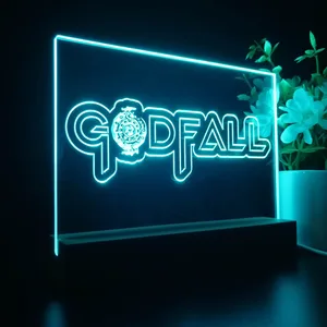 Godfall Logo LED Desk Light