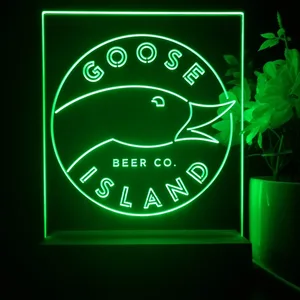 Goose Island Beer Co. Logo LED Desk Light