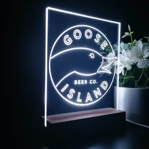 Goose Island Beer Co. Logo LED Desk Light