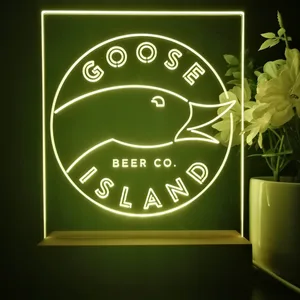 Goose Island Beer Co. Logo LED Desk Light
