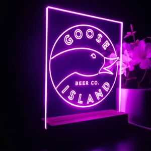 Goose Island Beer Co. Logo LED Desk Light