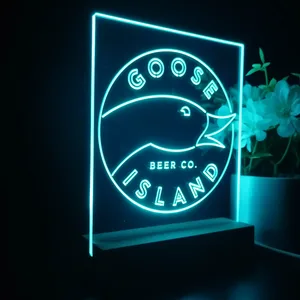 Goose Island Beer Co. Logo LED Desk Light