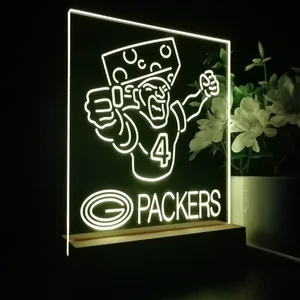 Green Bay Packers #4 Brett Favre LED Desk Light