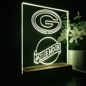 Green Bay Packers Blue Moon LED Desk Light