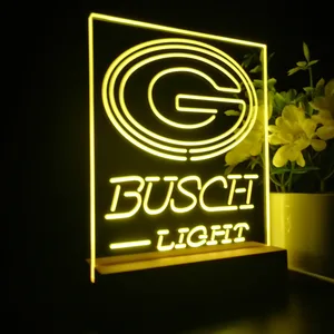Green Bay Packers Busch Light 2 LED Desk Light