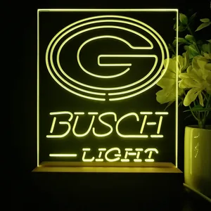 Green Bay Packers Busch Light 2 LED Desk Light