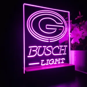 Green Bay Packers Busch Light 2 LED Desk Light