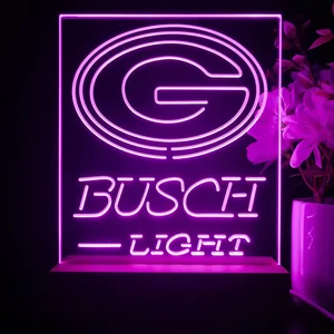 Green Bay Packers Busch Light 2 LED Desk Light