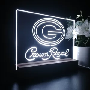 Green Bay Packers Crown Royal LED Desk Light
