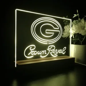 Green Bay Packers Crown Royal LED Desk Light