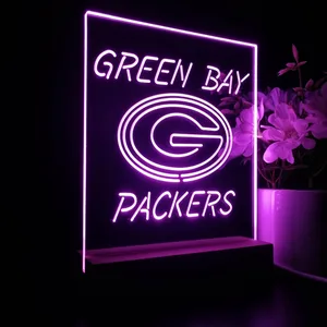 Green Bay Packers Logo 1 LED Desk Light