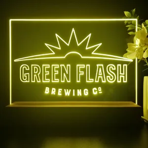 Green Flash Brewing Co. Logo LED Desk Light