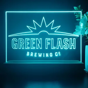 Green Flash Brewing Co. Logo LED Desk Light
