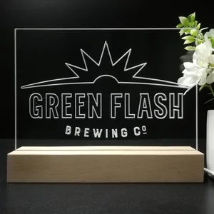 Green Flash Brewing Co. Logo LED Desk Light