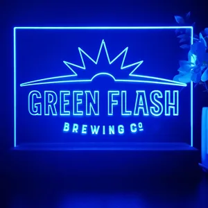 Green Flash Brewing Co. Logo LED Desk Light